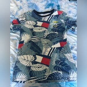 Tommy Hilfiger Navy and White Graphic Tee